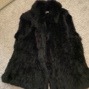Rabbit fur vest